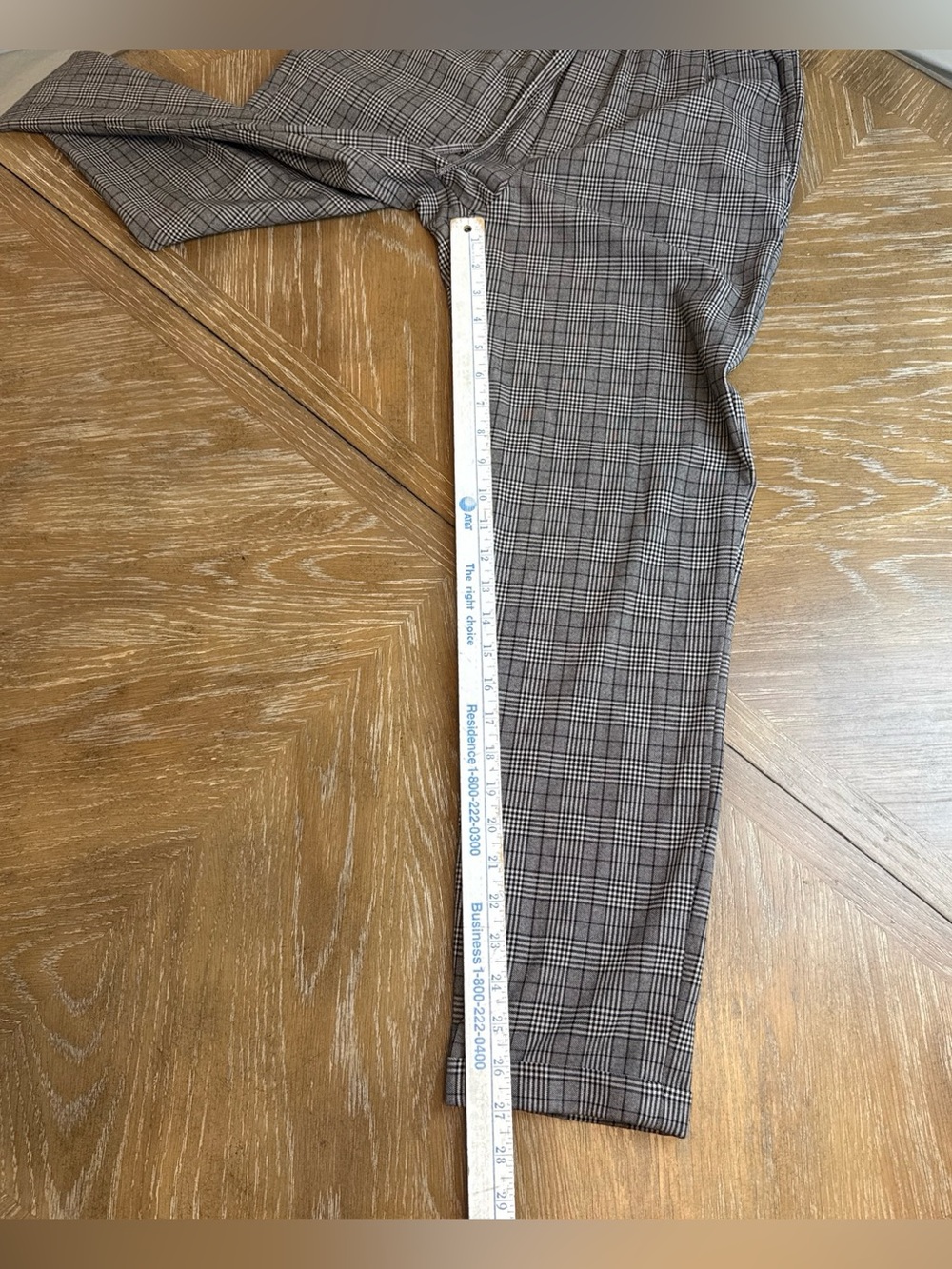 H&M Plaid Drawstring Plaid Pants - Picture 3 of 7